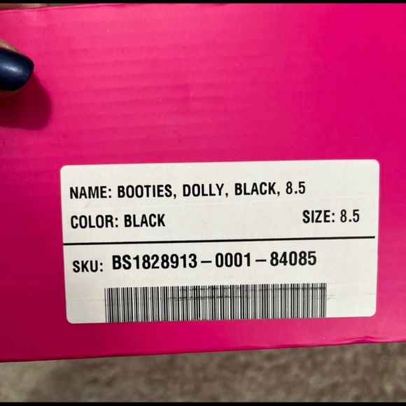 Shoe dazzel Black Pointed High Heeled Ankle Boots size 8.5 - Picture 4 of 4